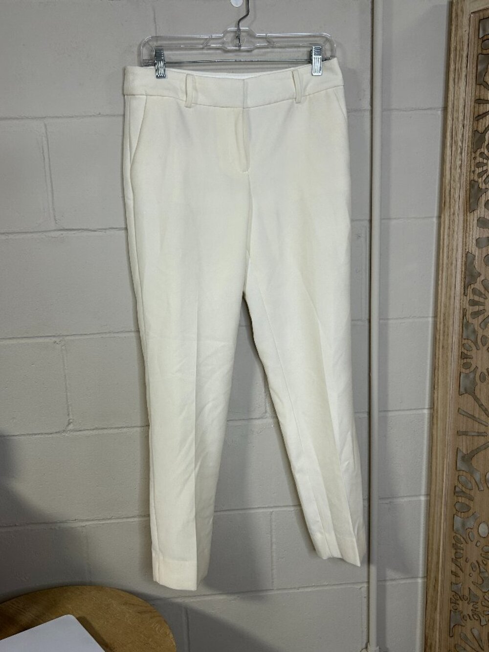 Talbots Pants Womens 4 Hampshire Ankle Off White Classy Career Modest Work